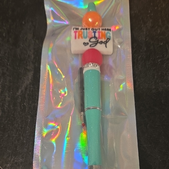 None Other - Colorful Trusting God Kids Pen